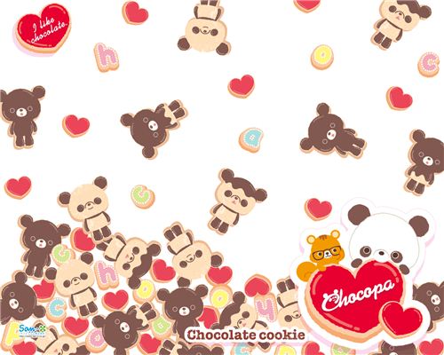 Super kawaii chocopa cookies wallpaper