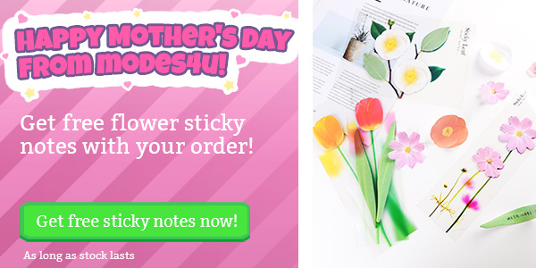 Get super kawaii flower sticky notes to celebrate Mother's Day!