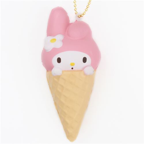 cute My Melody ice cream cone squishy for bag