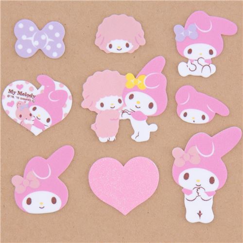 cute My Melody soft sponge sticker from Japan