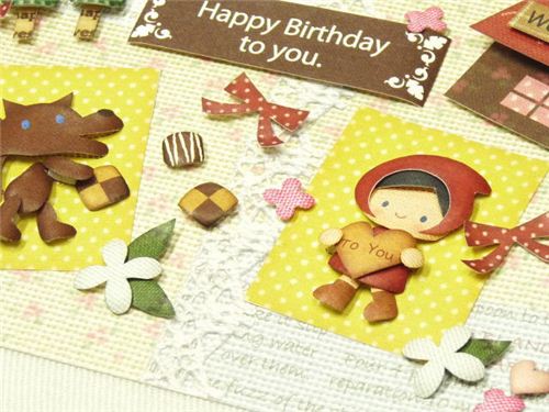 We now offer super cute 3D paper craft sets with adorable designs