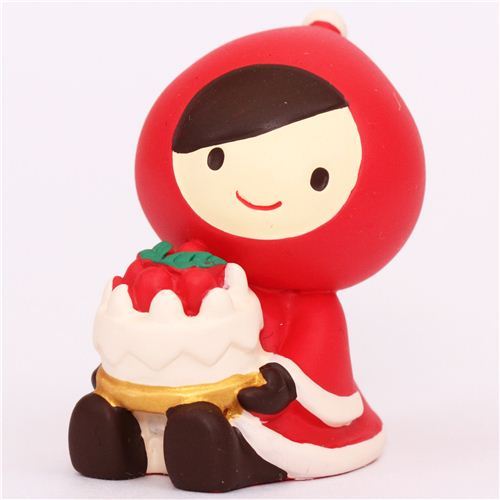 Little Red Riding Hood with cake Christmas figurine Japan
