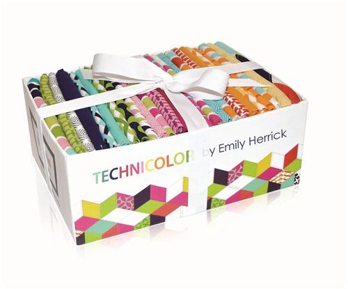 Fat Quarter fabric bundle box Technicolor Michael Miller