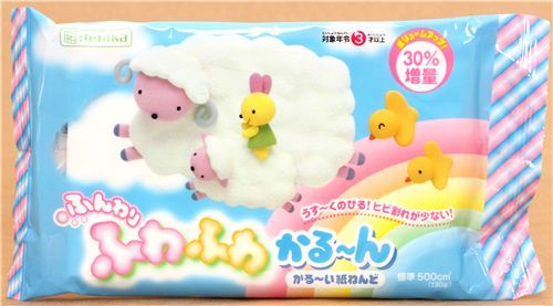 super lightweight white Debika paper clay from Japan