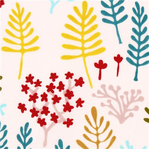 off-white Cloud 9 flower organic fabric Clearing