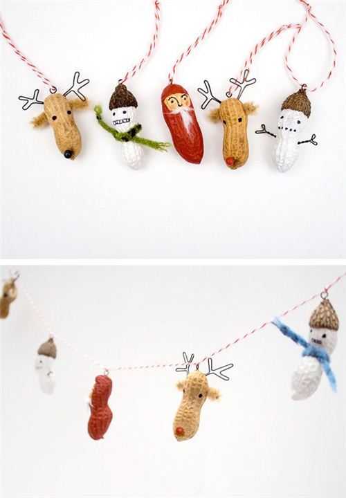 Fun Christmas peanut chain on Pinterest
