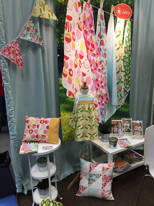 Aren't colorful fruit fabrics always refreshing. Especially if they are organic.