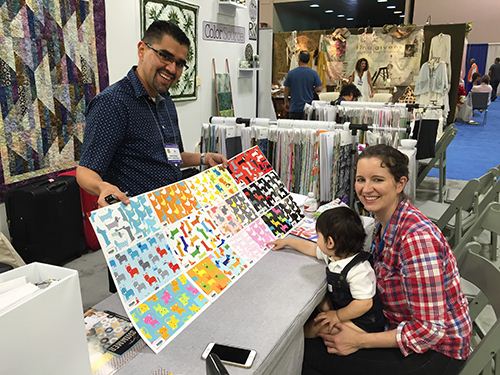 Great team. Choosing the best fabric designs for our shop is a hands on job.