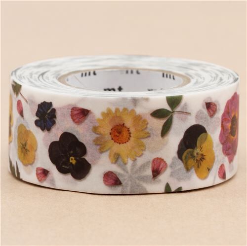 mt Washi Tape deco tape with colorful flower