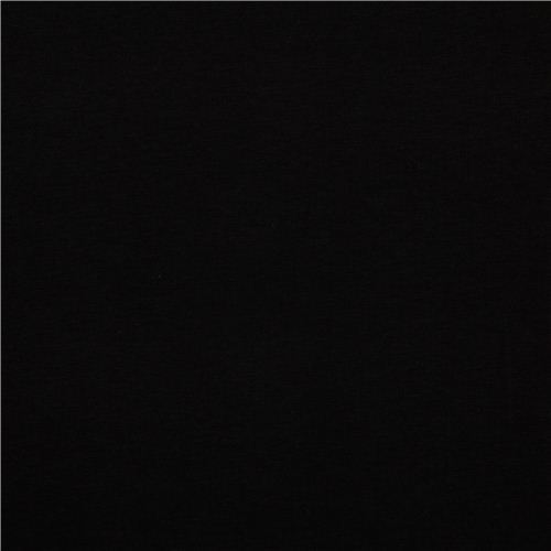 solid black Robert Kaufman knit fabric onyx