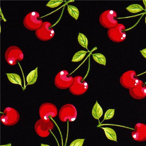 pretty black cherry fabric by Robert Kaufman