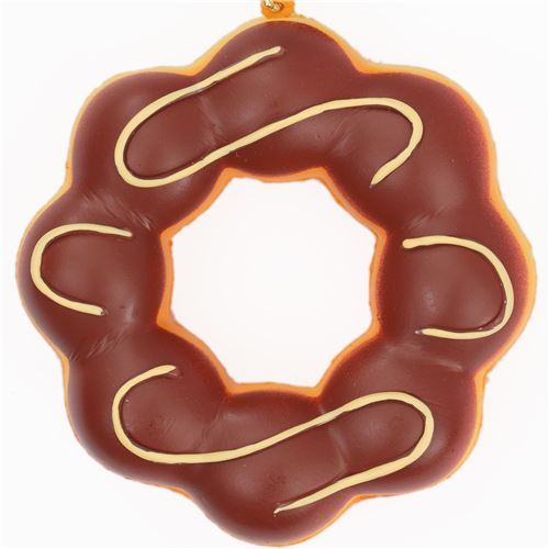 Cafe de N cute chocolate icing donut squishy charm