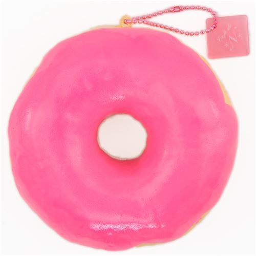 Cafe de N scented jumbo hot pink donut squishy