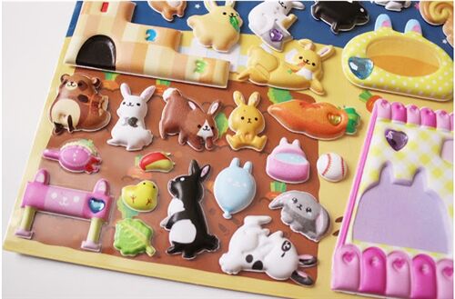 These are adorable puffy stickers