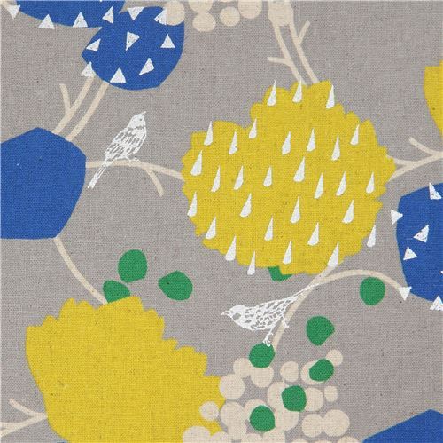 echino canvas fabric in grey with shapes and silver embellishment