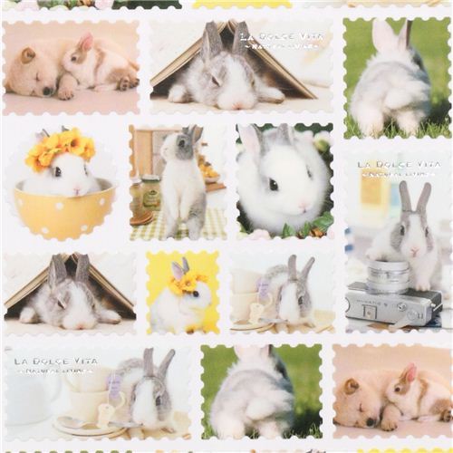 cute rabbit stamps stickers from Japan
