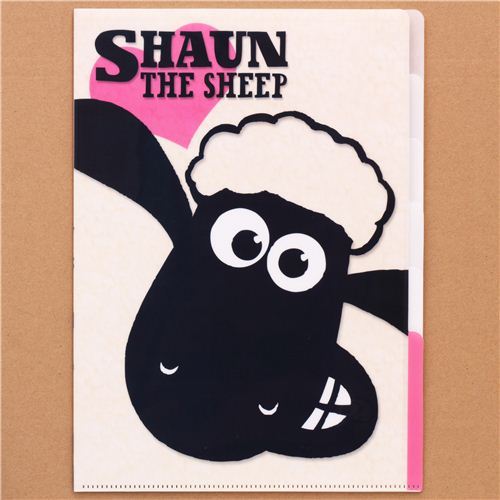 Shaun the Sheep heart 5-pocket A4 file folder