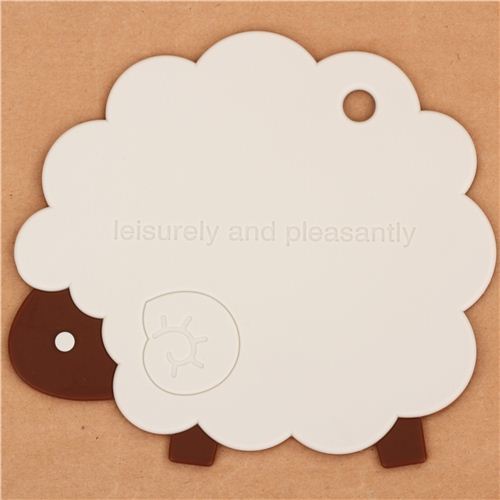 kawaii sheep animal silicone mat coaster from Japan