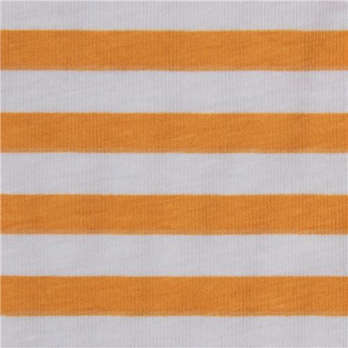 ocre and grey stripe knit fabric Robert Kaufman 