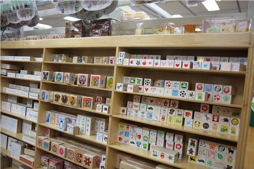 they also had a huge collection of cute stamps