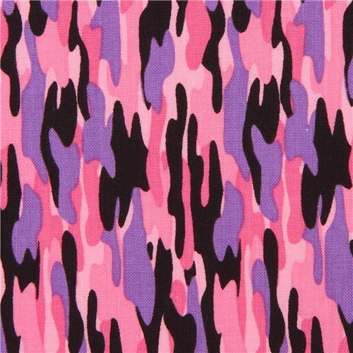 pink army camo fabric