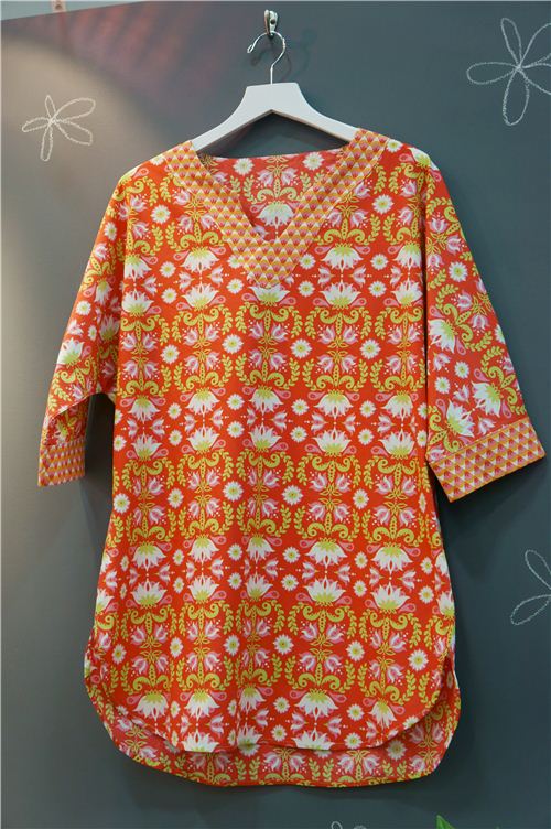Very colourful tuinica made with monaluna fabrics