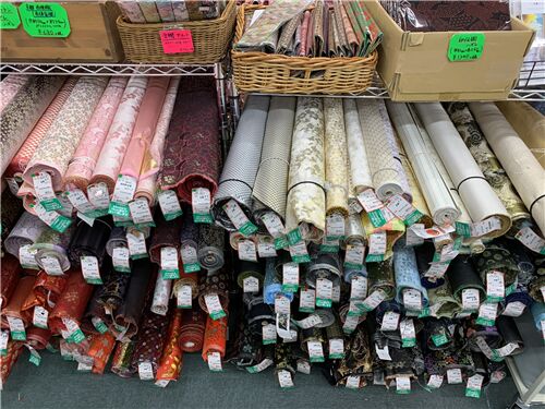 You can spend hours going through all the fabrics!