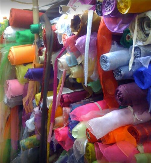 Check out the many decorative fabrics available! Photo Credit: Koh Matsuno