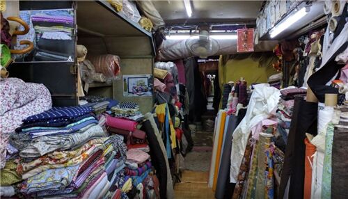Fabrics galore! Photo Credit: Rico L