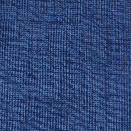 dark blue Timeless Treasures mini grid design fabric