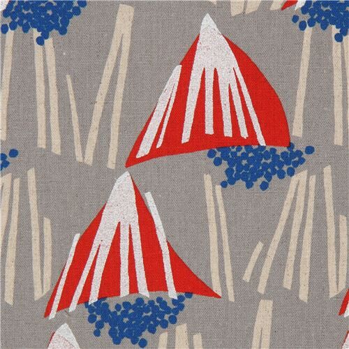 silver metallic mountain echino laminate canvas fabric in grey