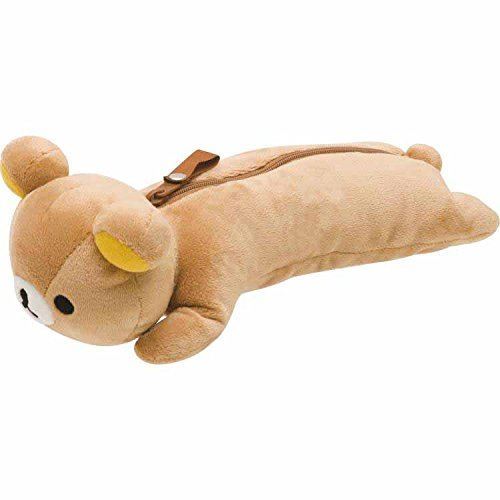 brown Rilakkuma plush toy with zipper